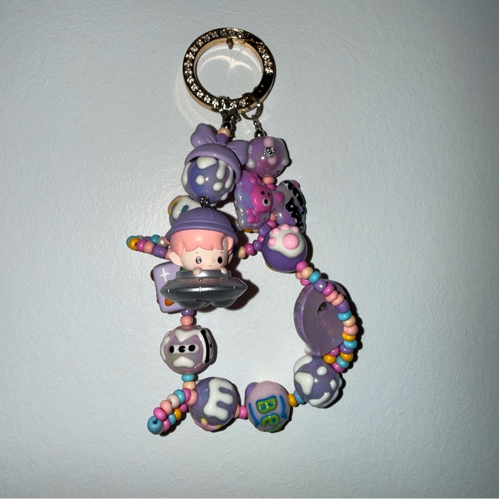 Colorful Beaded Keychain
